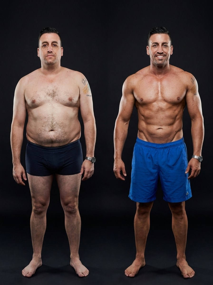 Client transformation before and after