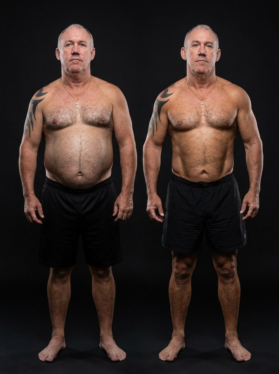 Client transformation before and after