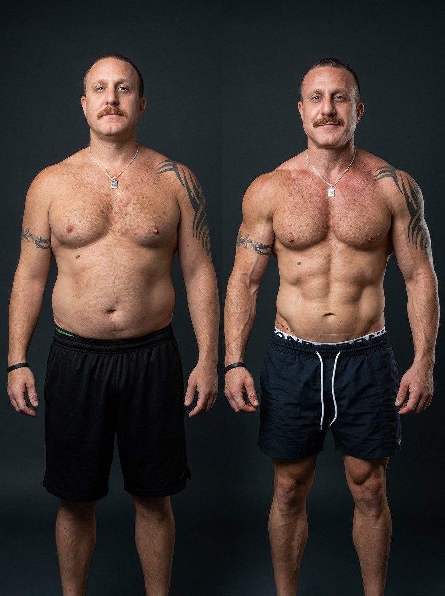 Client transformation before and after