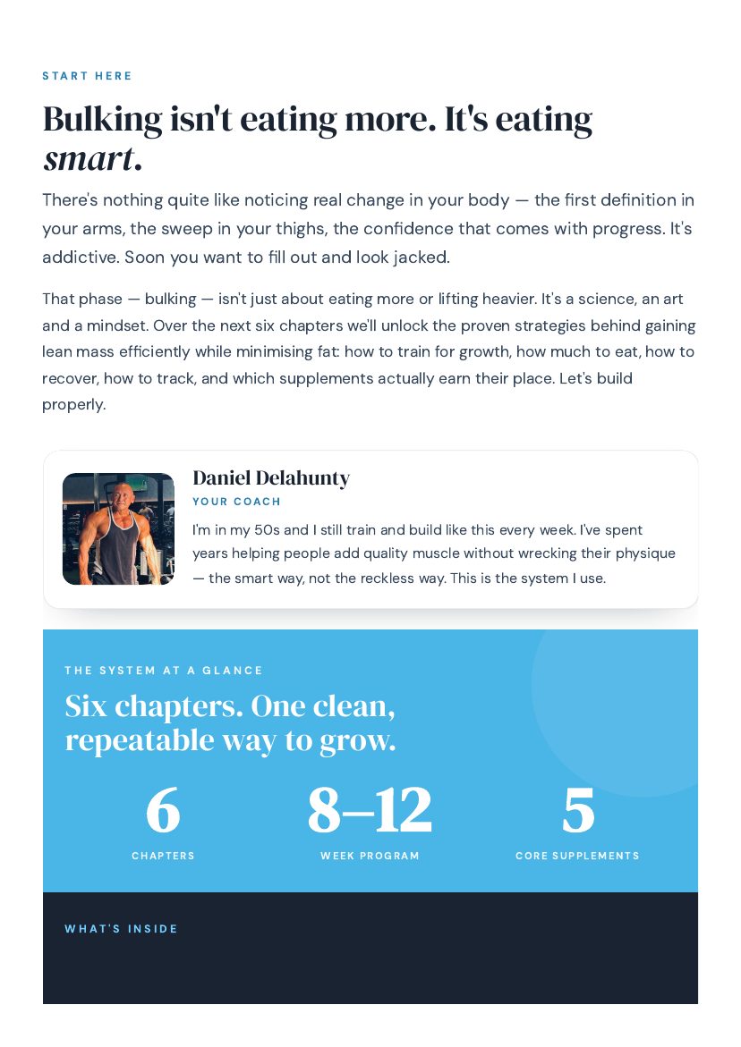 A real page from inside The Muscle Code