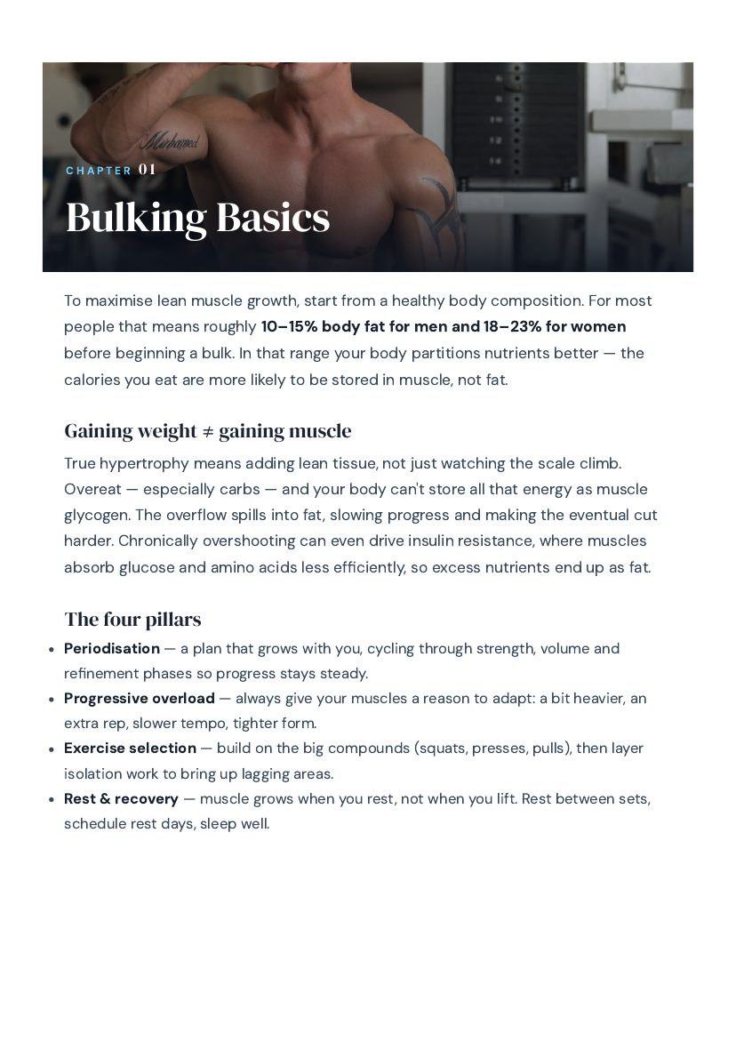 A real page from inside The Muscle Code